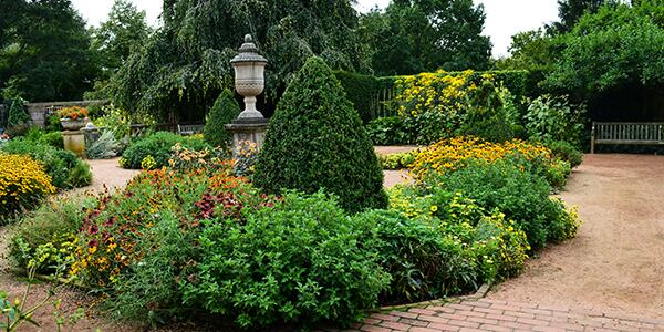 landscaped yard