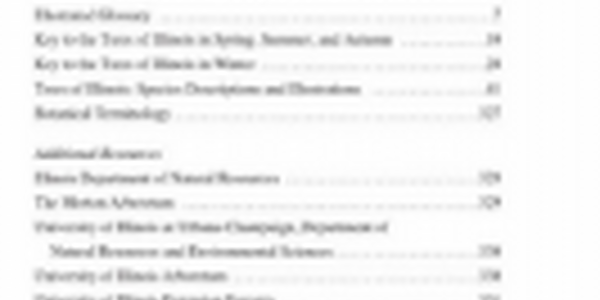 table of contents