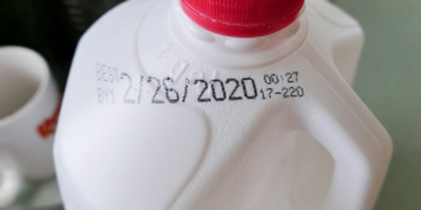 Expiration date on gallon of milk