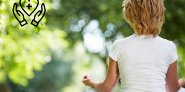 woman in meditation